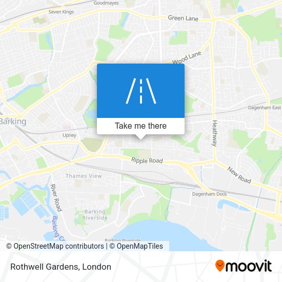 Rothwell Gardens map