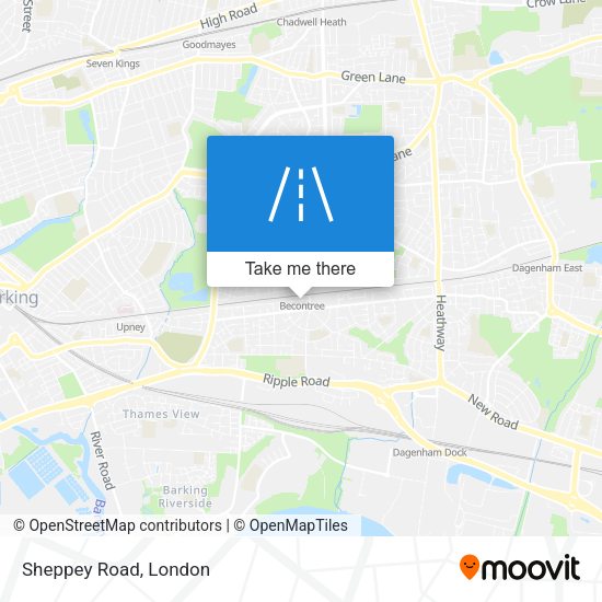 Sheppey Road map