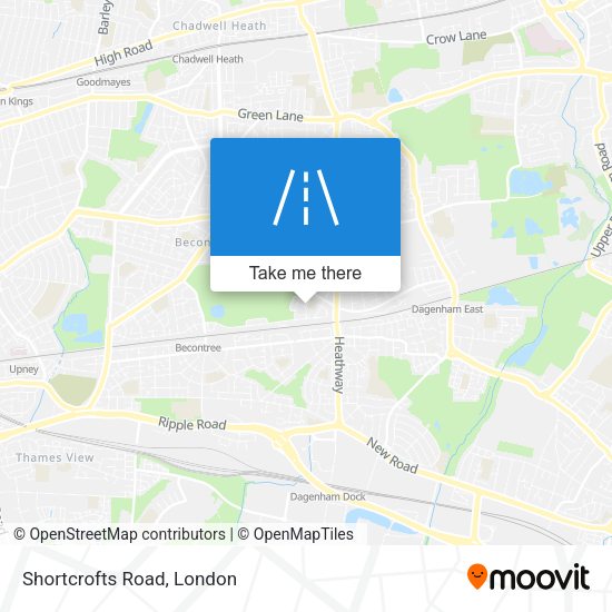 Shortcrofts Road map