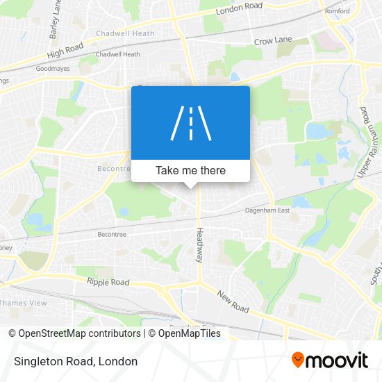 Singleton Road map