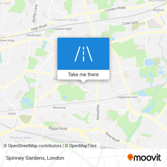 Spinney Gardens map
