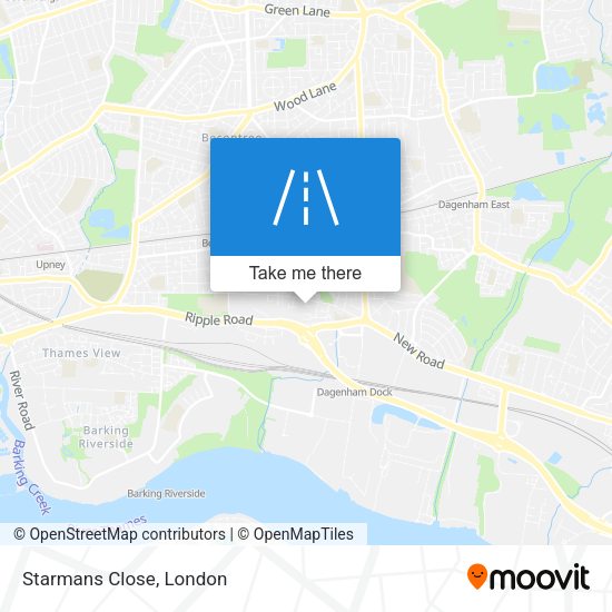 Starmans Close map