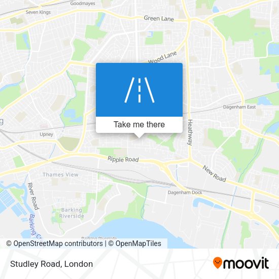 Studley Road map