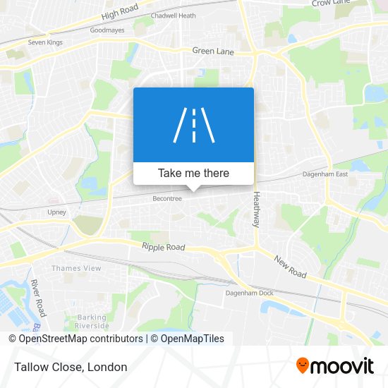 Tallow Close map