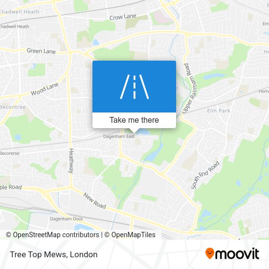 Tree Top Mews map