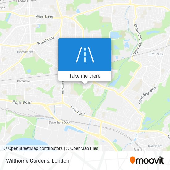 Wilthorne Gardens map