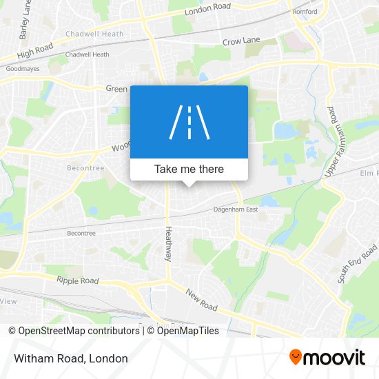 Witham Road map