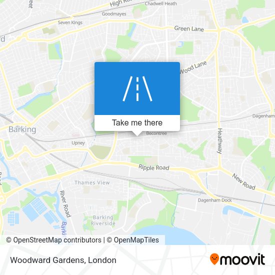 Woodward Gardens map