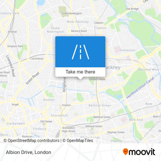 Albion Drive map