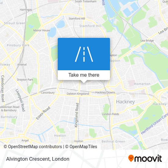 Alvington Crescent map
