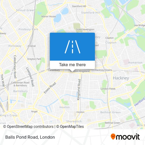 Balls Pond Road map