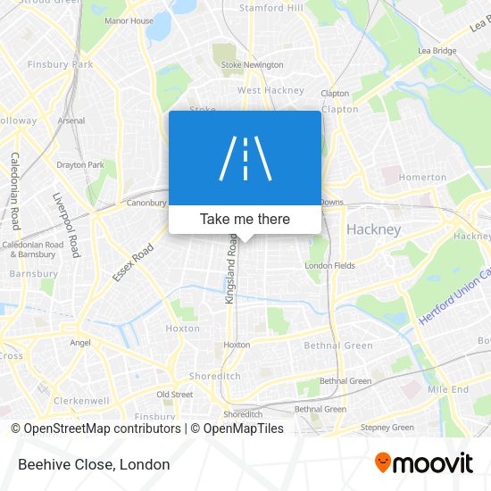 Beehive Close map