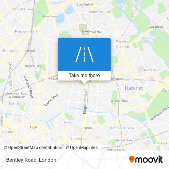 Bentley Road map