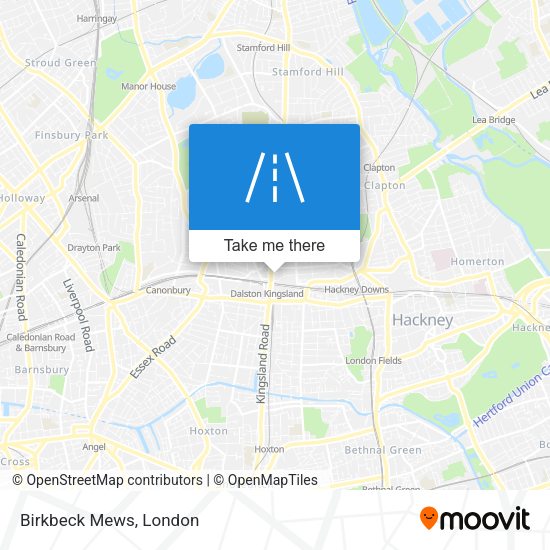 Birkbeck Mews map