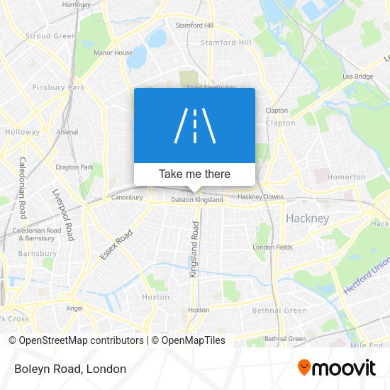Boleyn Road map