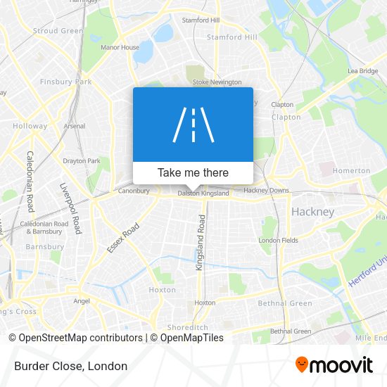 Burder Close map