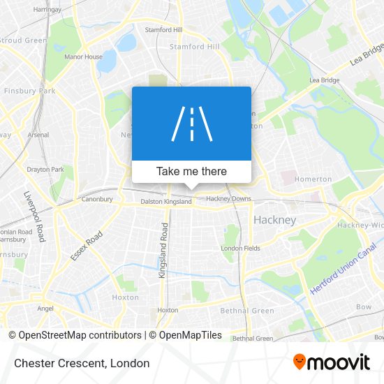 Chester Crescent map
