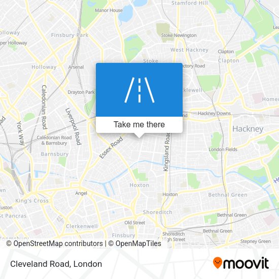 Cleveland Road map