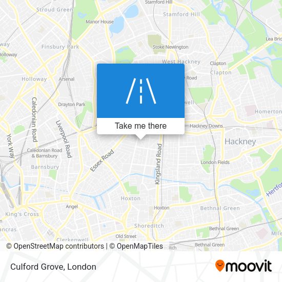 Culford Grove map