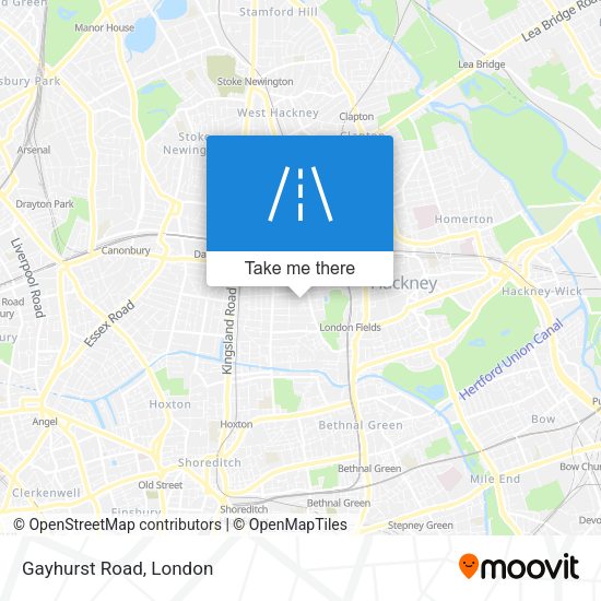 Gayhurst Road map