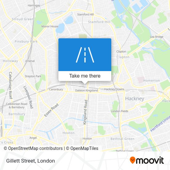 Gillett Street map