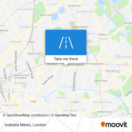 Isabella Mews map