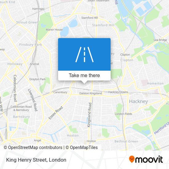 King Henry Street map