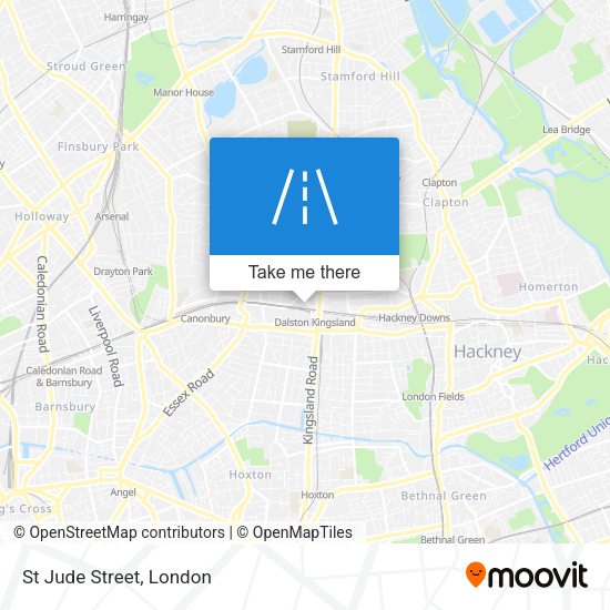 St Jude Street map