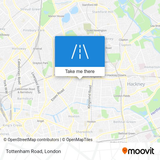 Tottenham Road map