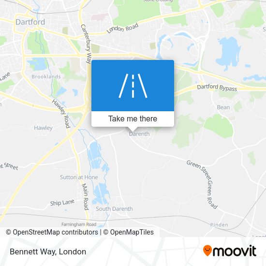 Bennett Way map