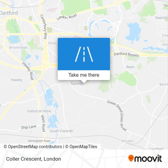 Coller Crescent map