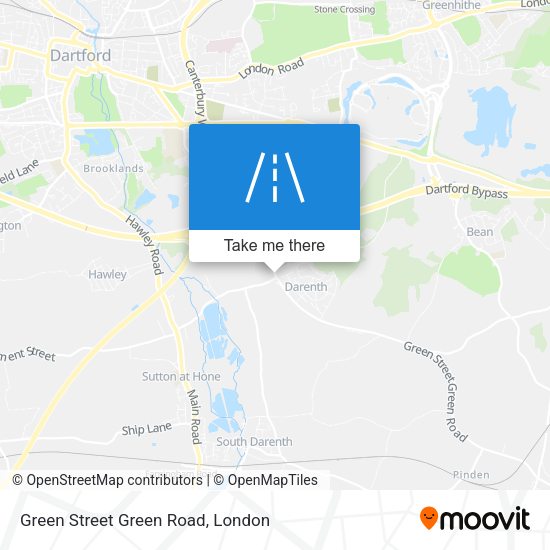Green Street Green Road map