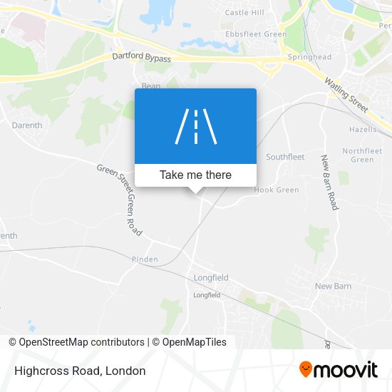 Highcross Road map