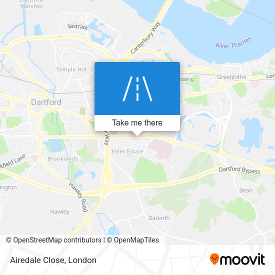 Airedale Close map