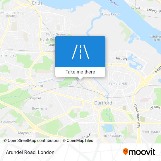 Arundel Road map