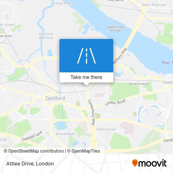 Attlee Drive map