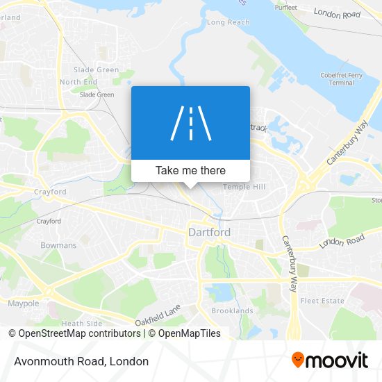 Avonmouth Road map