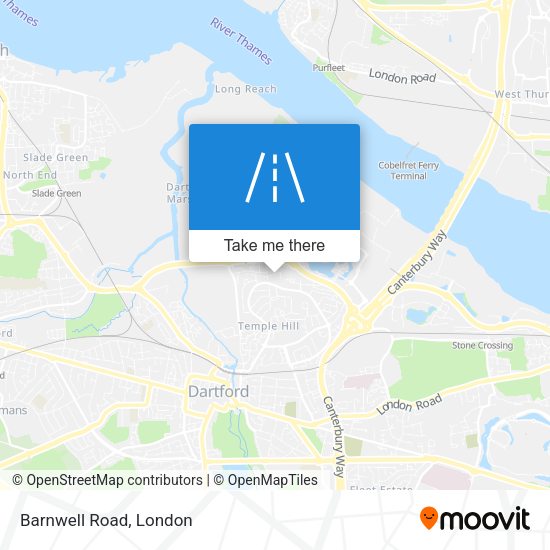 Barnwell Road map