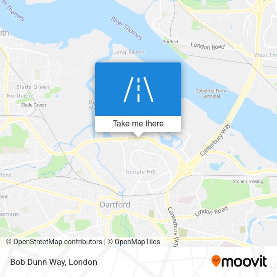 Bob Dunn Way map