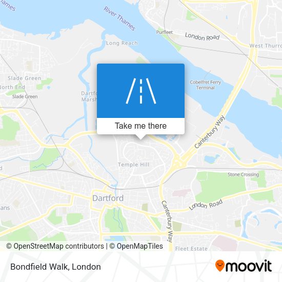 Bondfield Walk map