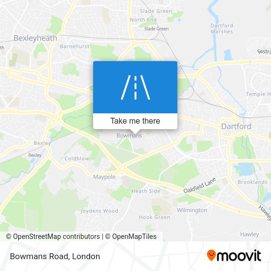 Bowmans Road map