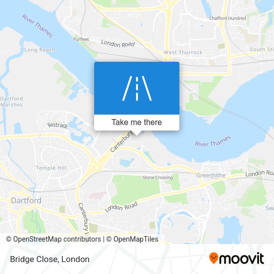 Bridge Close map