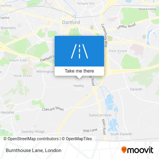Burnthouse Lane map
