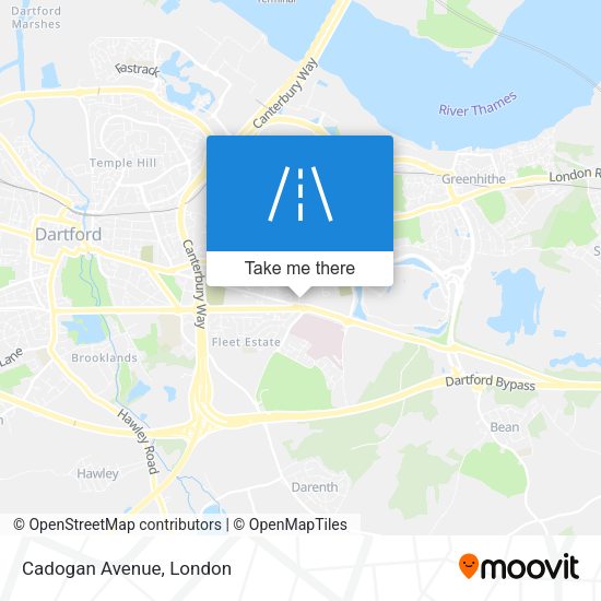 Cadogan Avenue map