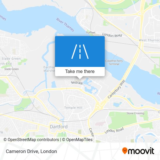 Cameron Drive map