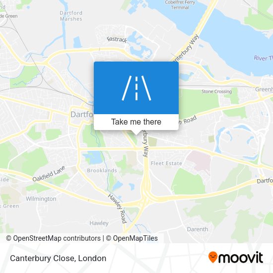 Canterbury Close map