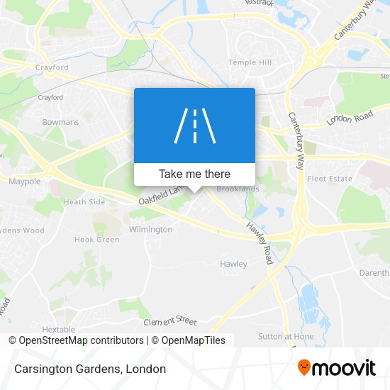 Carsington Gardens map