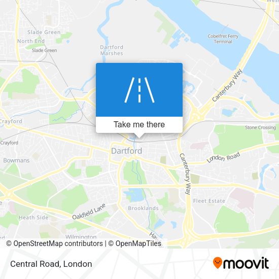Central Road map