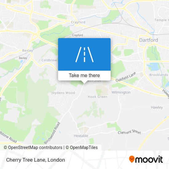 Cherry Tree Lane map