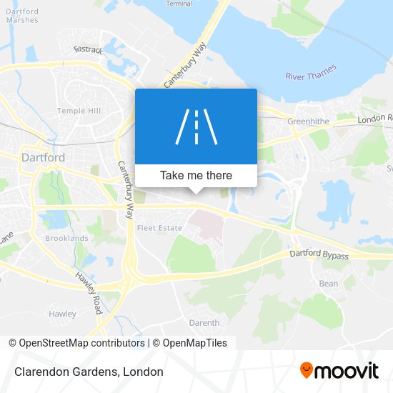 Clarendon Gardens map